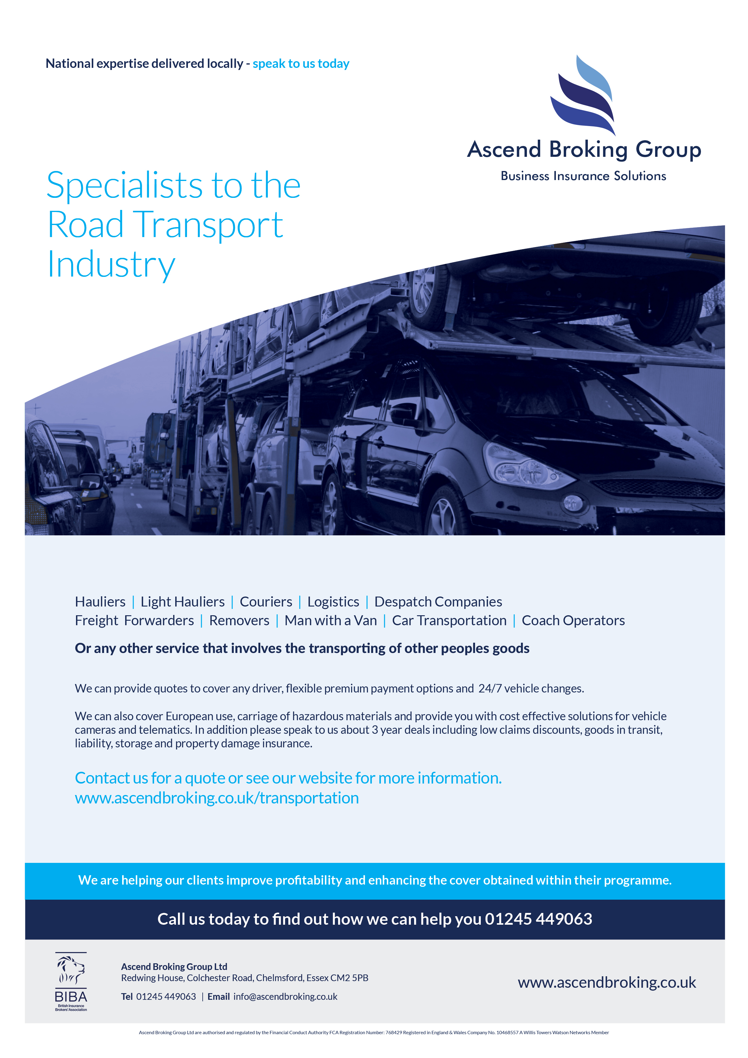 Specialists to the Road Transport Industry
